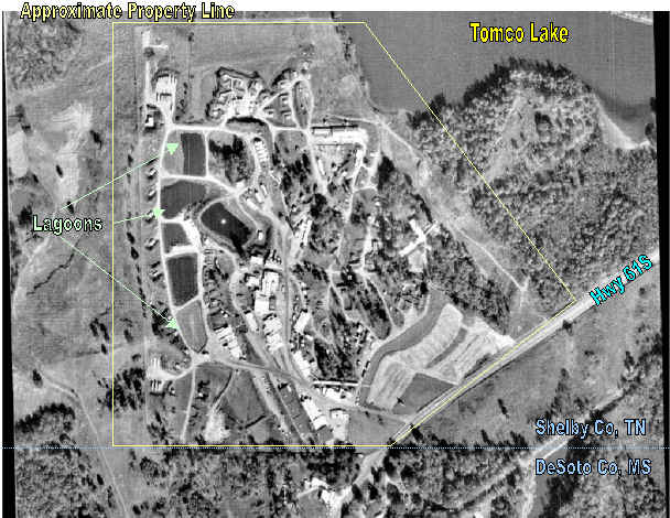 Sixty-One Industrial--aerial photo with labels