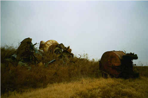 Sixty-one Industrial--junked tanker truck and other parts