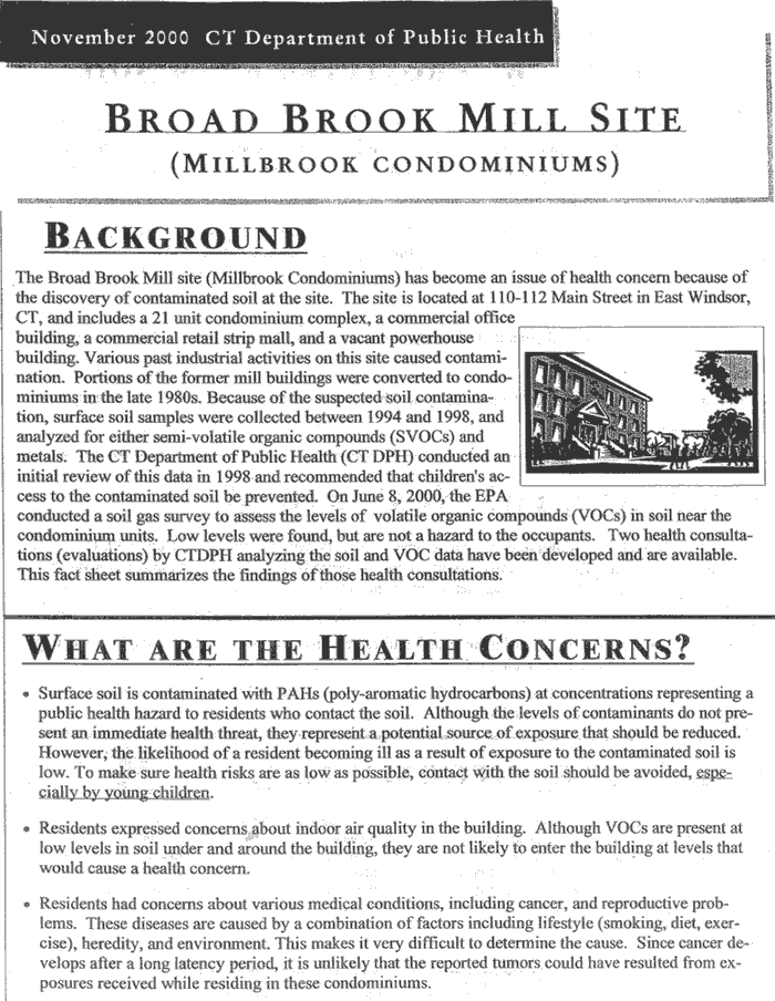 Site Fact Sheet page 3