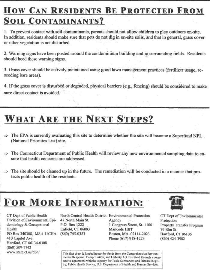 Site Fact Sheet page 4