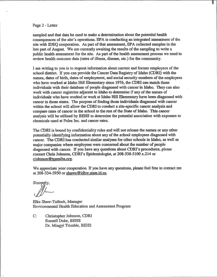 Letter page 2