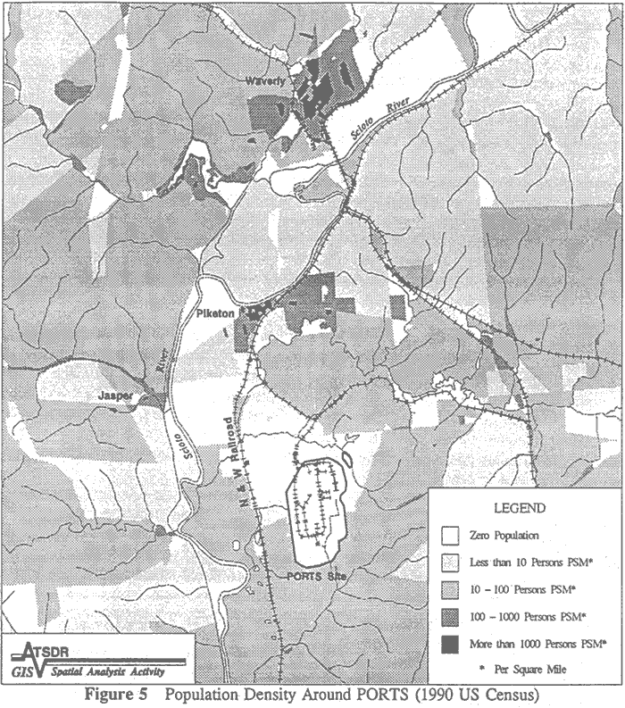 Population Density Around PORTS