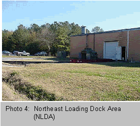 Photo 4: Northeast Loading Dock Area (NLDA)