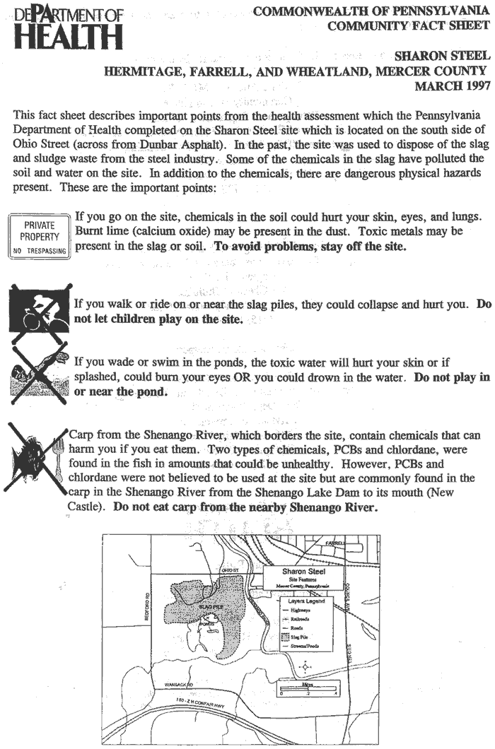 Community Fact Sheet (page 1)