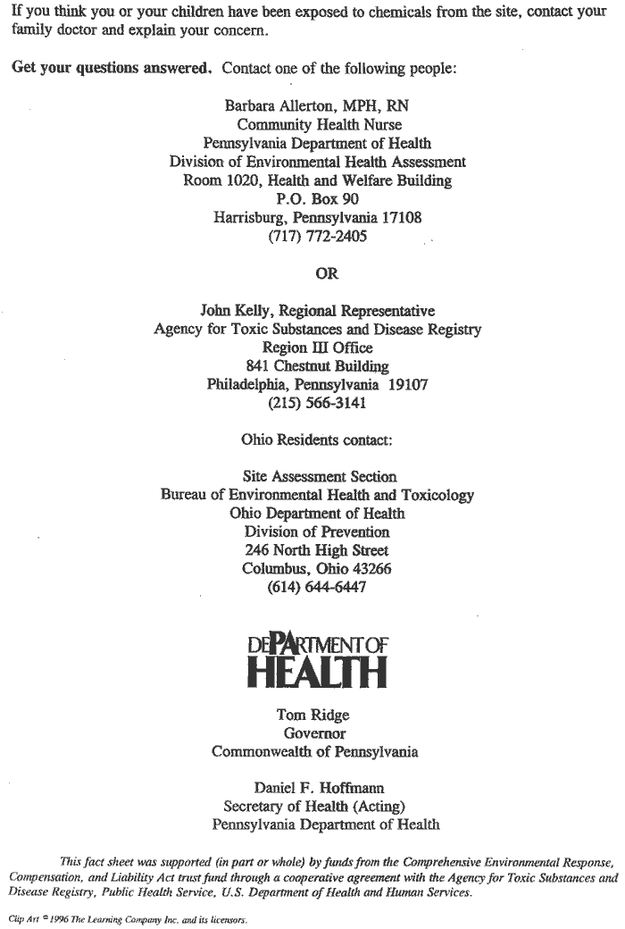 Community Fact Sheet (page 2)