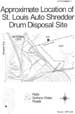 Approximate Location of St. Louis Auto Shredder Drum Disposal Site