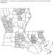 Locations of Louisiana Parishes With Mercury Contaminant Fishing Advisories