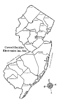 From 1936 to 1962, CDE manufactured electronic parts and components, including capacitors. CDE
tested transformer oils, and it is alleged that the company dumped materials contaminated with
polychlorinated biphenyls (PCBs) and other hazardous substances directly onto the soil at the site.
Currently known as Hamilton Industrial Park, the site is occupied by approximately 15 commercial
businesses. Numerous companies have rented locations at the
site and operated businesses there over the years. A paved
driveway is used to enter the industrial park, and the grounds
surrounding the buildings are paved. A vacant field at the back
of the buildings is fenced and posted with signs indicating the
presence of hazardous material.