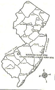 The Route 561 Dump site and the United States Avenue Burn site location