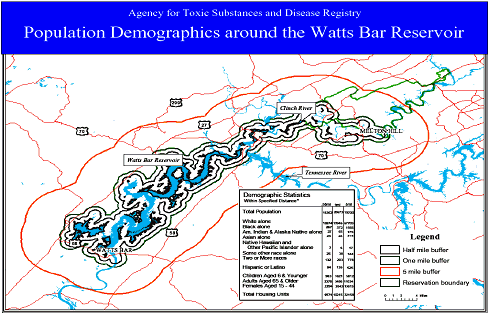 Population Demographics Around the Watts Bar Reservoir