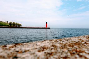 Lake Michigan Lighthouse. Lake Michigan Lighthouse.