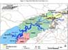 Map of the White Oak Creek Study Area