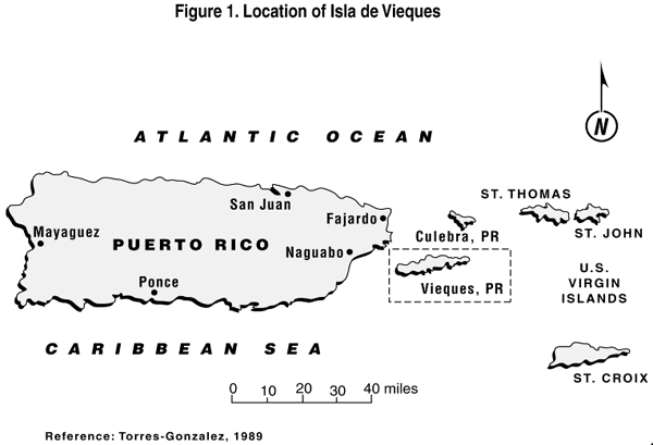Figure 1. Location of Isla de Vieques