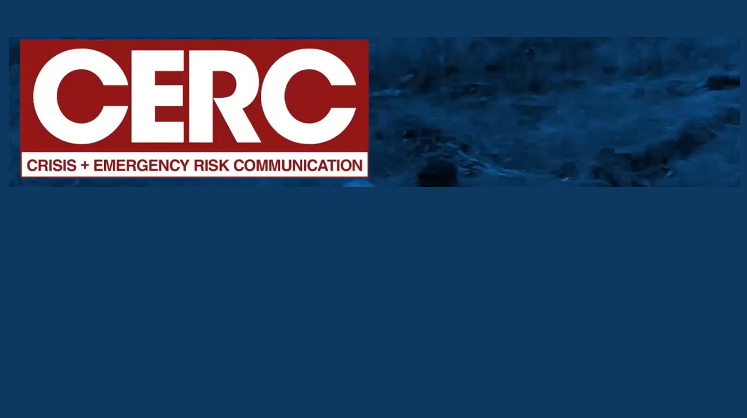CERC CERC logo on blue background