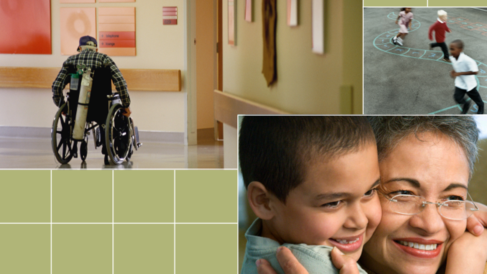 Planning for an Emergency Document Cover man in wheelchair, children playing, and grandmother and child.