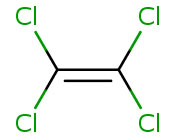 Chemical structure of Tetrachloroethylene