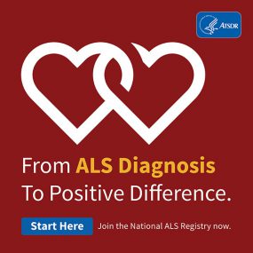 Del diagnóstico de ELA a la diferencia positiva. Únase al Registro Nacional de ELA ahora.