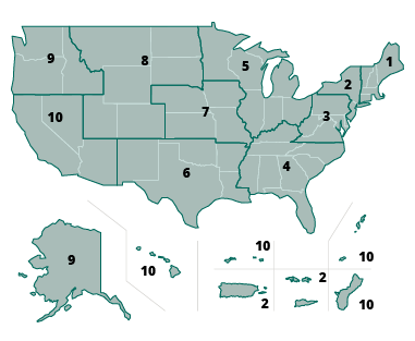 ATSDR Regional Map ATSDR Regional map