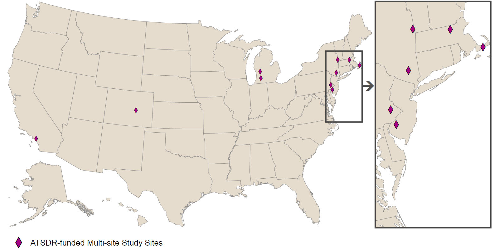 MSS site location map