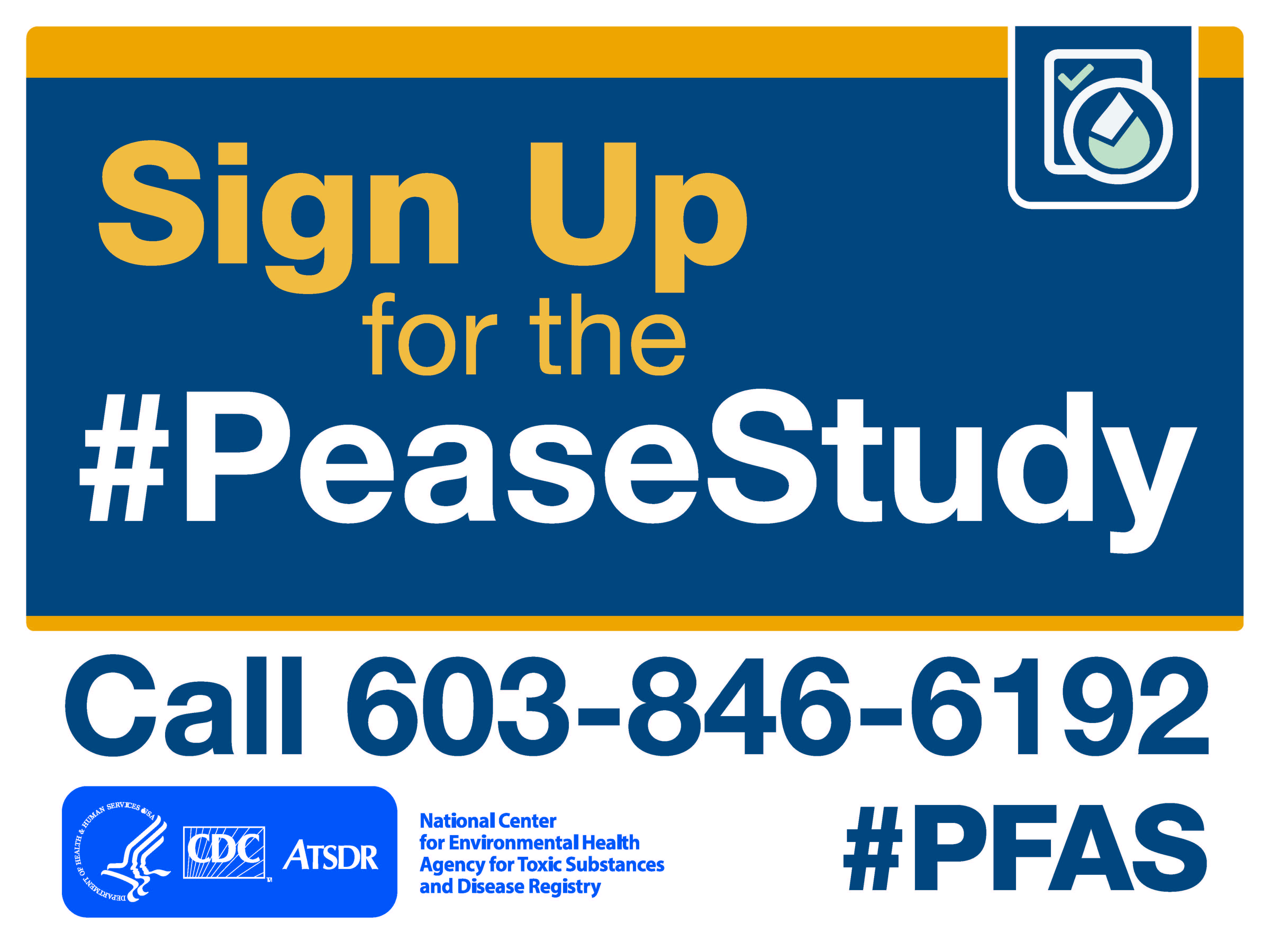 Pease Study yard sign front
