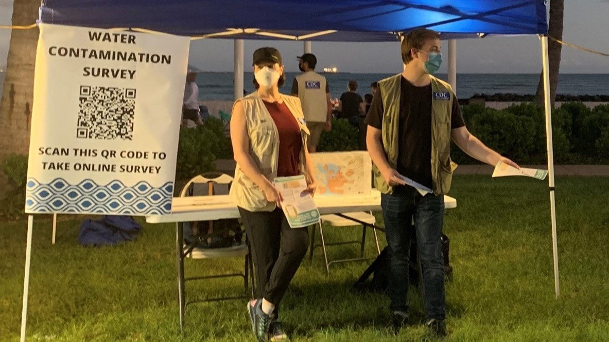 Red Hill ACE Survey CDC and ATSDR staff team conduct a survey about health impacts from the water contamination.