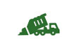 icon of dump truck dumping waste
