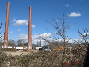 Remnants of one of former foundries and pipe production facilities in west Anniston.