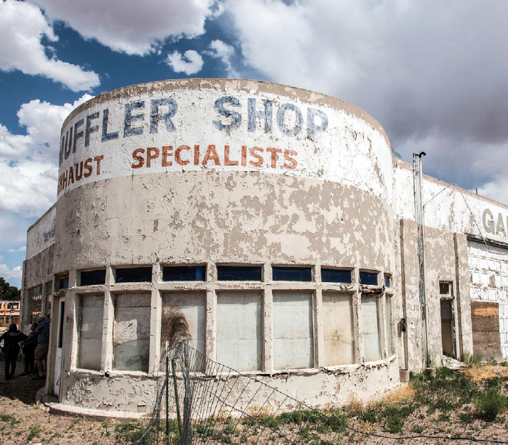 a vacant and deteriorated auto service and gas station
