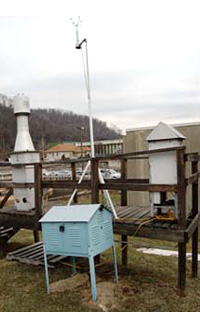 Air monitoring equipment at Water Plant location