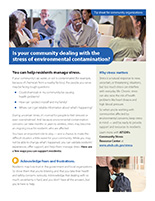 Cover Page of Tip Sheet for Community-Based Organizations